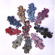 Stone Hair Clip-Butterfly