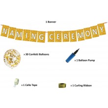 Naming Ceremony Golden Decoration Set