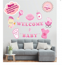 Welcome Baby 9 Pcs Set- Pink