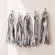 Tassel Garland-Silver Guchha (Pom Pom)