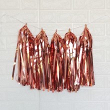 Tassel Garland-Rose Gold Guchha (Pom Pom)