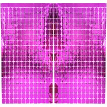 Square Curtain (Pink, Set of 2)