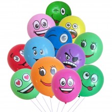Smiley Print Balloon (Set of 30)