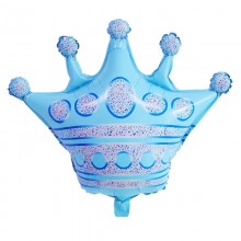 Crown Foil Balloon-Blue
