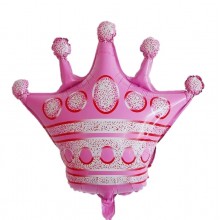 Crown Foil Balloon - Pink