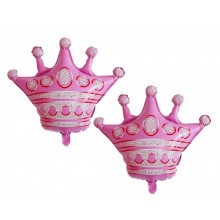 Crown Foil Balloon - Pink