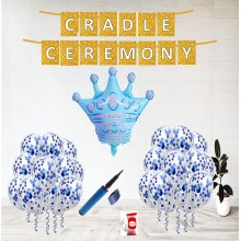 Cradle Ceremony Decoration Set (Blue)