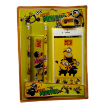 Stationery Gift Set With Mobile Note Book- Minion