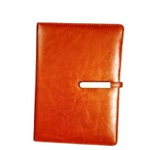 Diary Note Book- Brown With Metal Flap