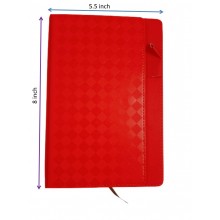 Red Checkered Diary Notebook