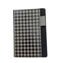 Black and Grey Checkered Diary