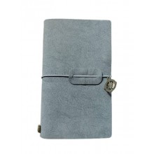 Grey Diary With Elastic