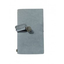 Grey Diary With Elastic