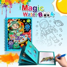 Magic Water Coloring Book-Space