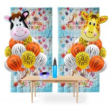 Animal Party Supply Combo (37 Pieces)