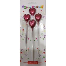 Heart Candle Set of 4