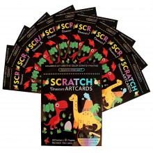 Scratch Art Cards-Dinosaur