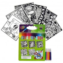 Colouring Book with Green Spiral Bind