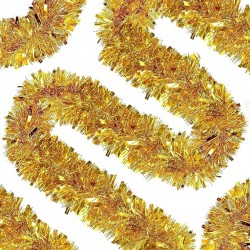 Golden Bristle Tinsel Wired Garland