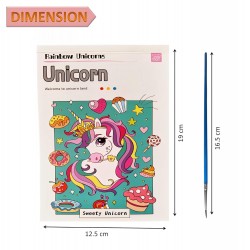 Watercolor Painting Book-Unicorn