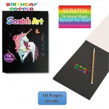 Unicorn Scratch Art Book