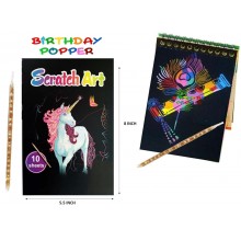 Unicorn Scratch Art Book