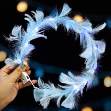 Glowing Feather Headband