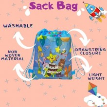 Sack Bag - Happy Birthday (Blue)