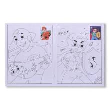 Superheros Copy Colouring Book