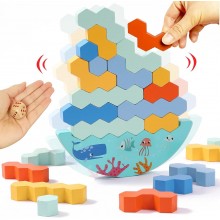 Wooden - Block Stacking & Balancing Game