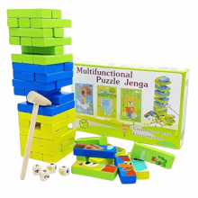 JIGSAW JENGA - WOODEN Puzzle