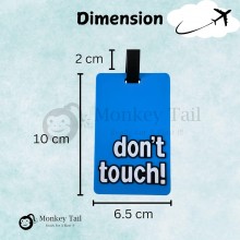 Luggage Tag-Don't Touch (Blue)