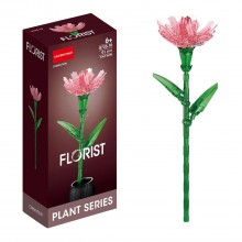 Crystal Flower Building Block- Carnation