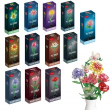 Crystal Flower Building Block-Set of 12