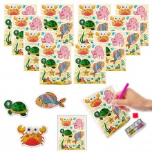 DIY Diamond Painting Stickers- Aqua