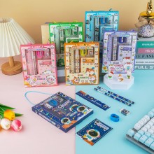 5-in-1 Cartoon Themed Stationery Set