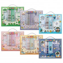 6-in-1 Cartoon Themed Stationery Set