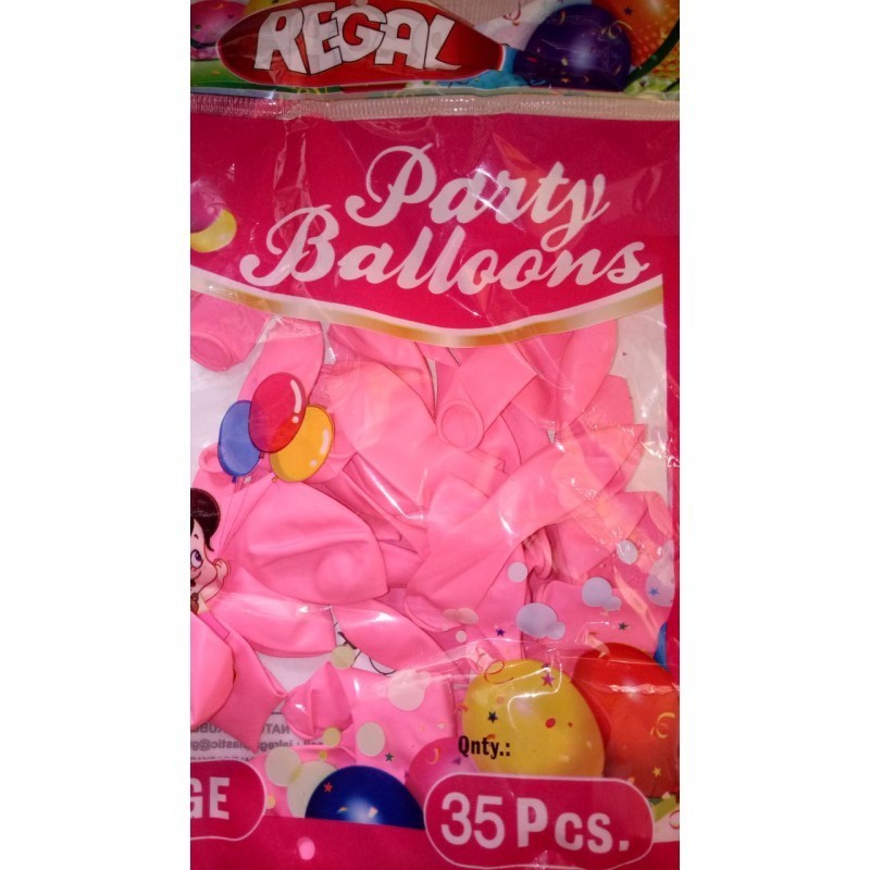 Pink Large Balloon - 35 Pieces