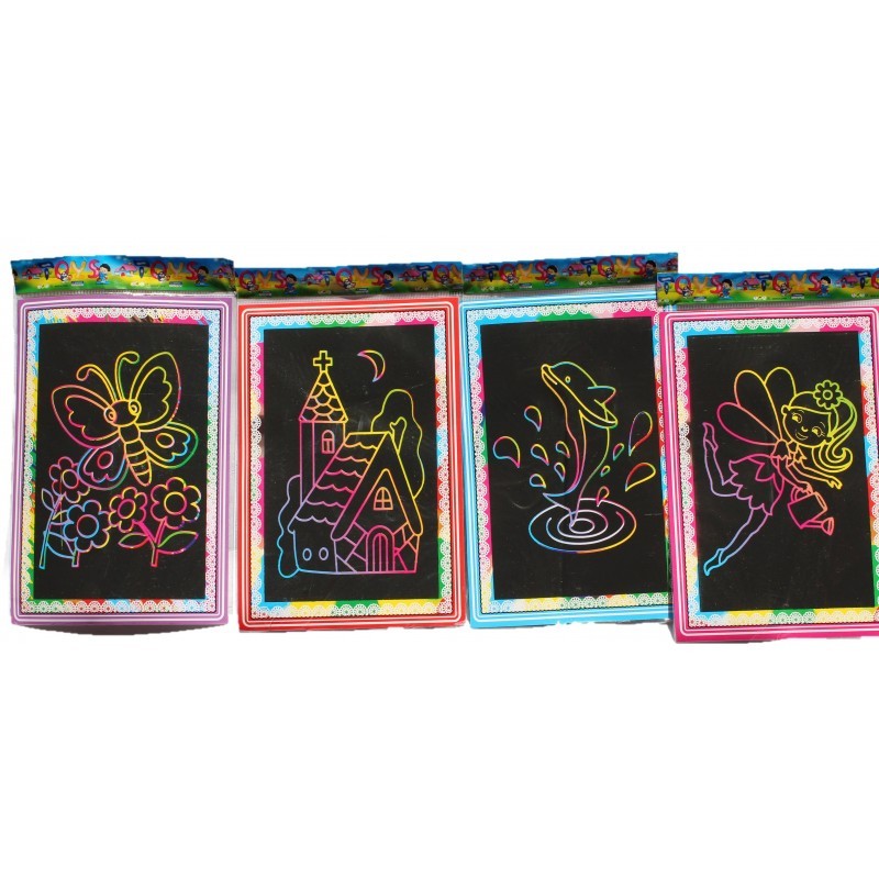 Magic Rainbow Scratch Art