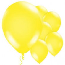 Yellow Metallic Balloons 20 pieces