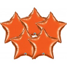 Orange Star Foil Balloon