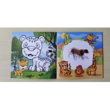 Animal Colouring and Moving Images Magic Book