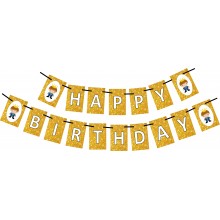 Baby Boy Prince Golden Banner