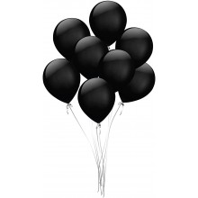 50 pieces Black Balloons Large