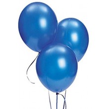 Blue Metallic Balloons 20 pieces