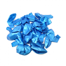 Blue Metallic Balloons 20 pieces