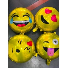 Smiley Emoji Foil Balloon - Kisses